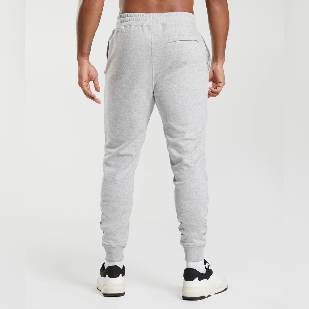 Gymshark Crest Joggers - Light Grey Marl XS